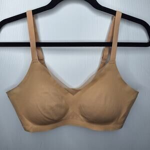 Honeylove CrossOver Bra Medium Sand Beige Wireless Convertible Removable Pads